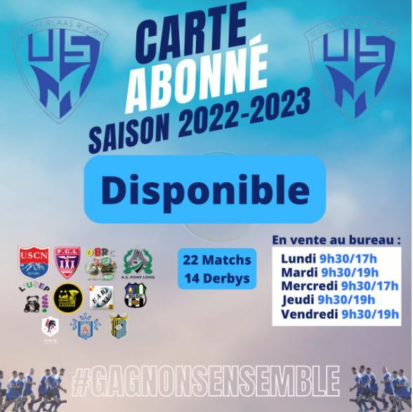 Ouverture de la campagne d'abonnement - Saison 2022/2023 ! #GagnonsEnsemble