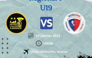 AVENIR DE BIZANOS U19 - MORLONS U19